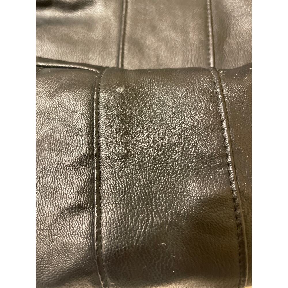 Wild Fable‎ Women's Size XS Faux Leather Full Zip Dress Sleeveless Black NWT - Picture 7 of 7